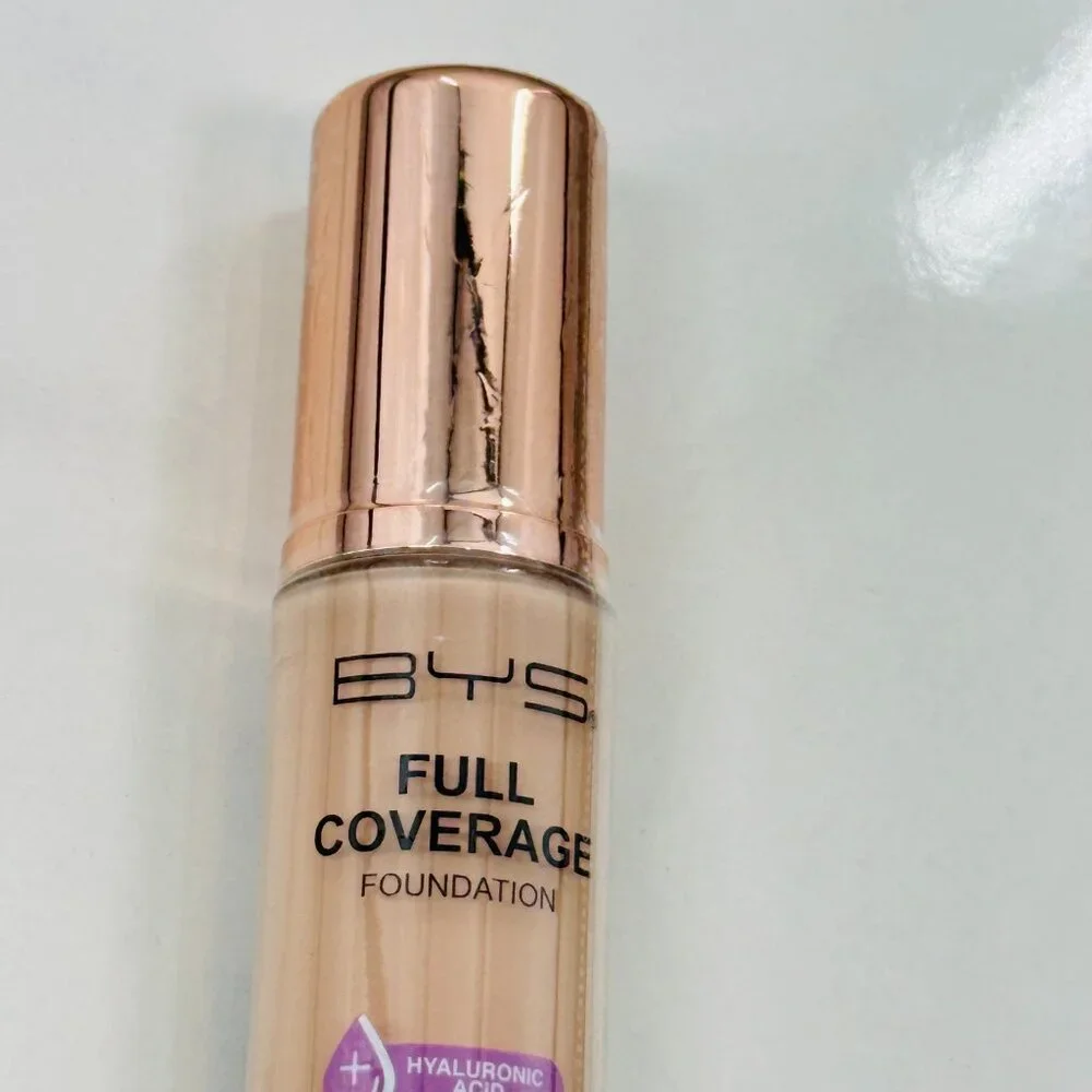 NEW! BYS Full Coverage Foundation Hyaluronic Acid Fair Neutral Nourishing & Hydr
